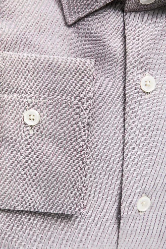 Chemise homme en coton beige Robert Friedman