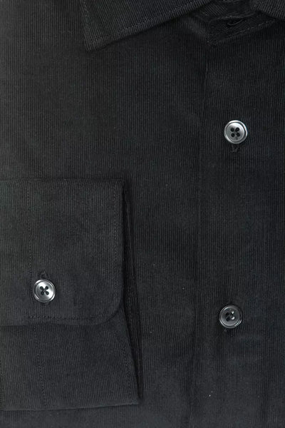 Chemise homme en coton noir Robert Friedman