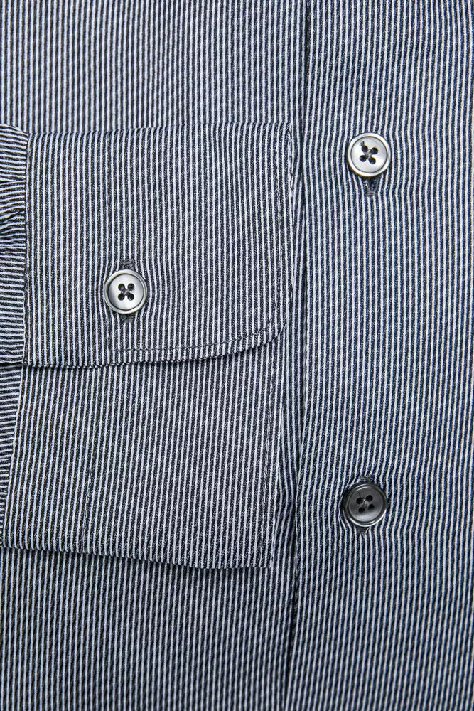 Chemise homme en coton bleu Robert Friedman