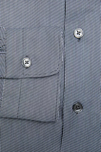 Chemise homme en coton bleu Robert Friedman