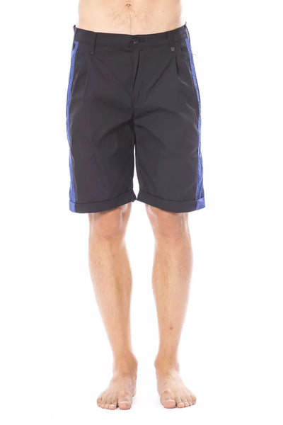 Short décontracté en coton noir Verri pour homme