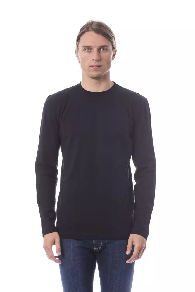 T-shirt homme en coton noir Verri