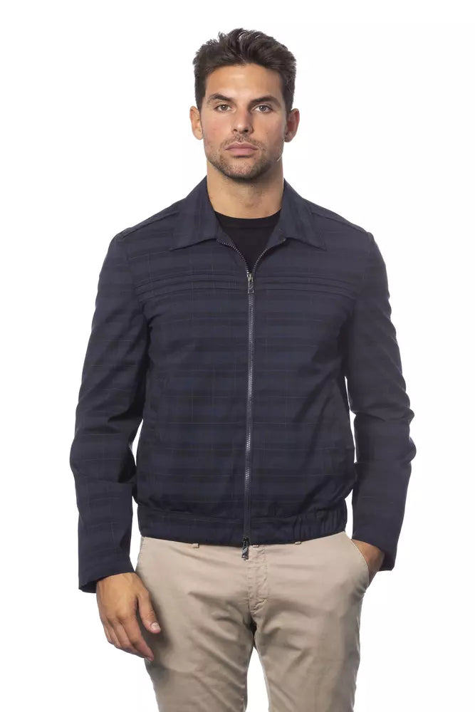 Veste en laine bleue Verri pour homme