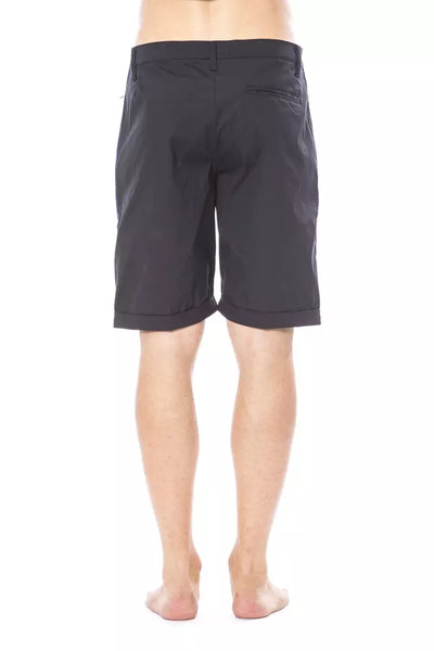Short décontracté en coton noir Verri pour homme
