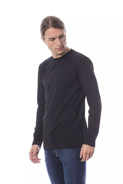 T-shirt homme en coton noir Verri