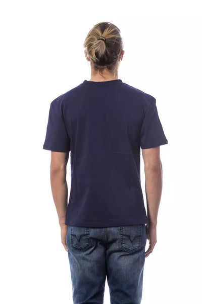 T-shirt homme en coton bleu Verri
