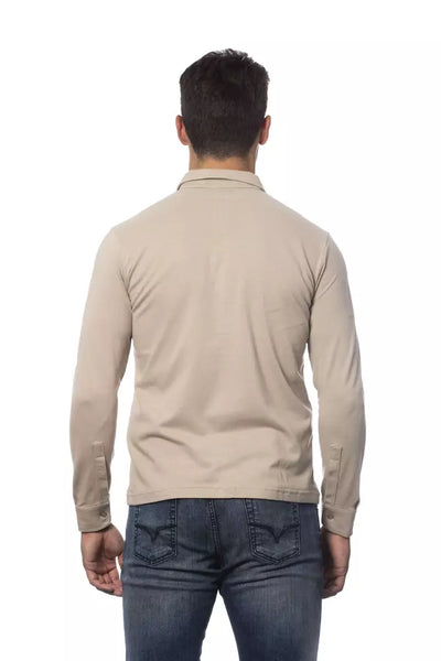 Verri Beige Katoenen Herenoverhemd