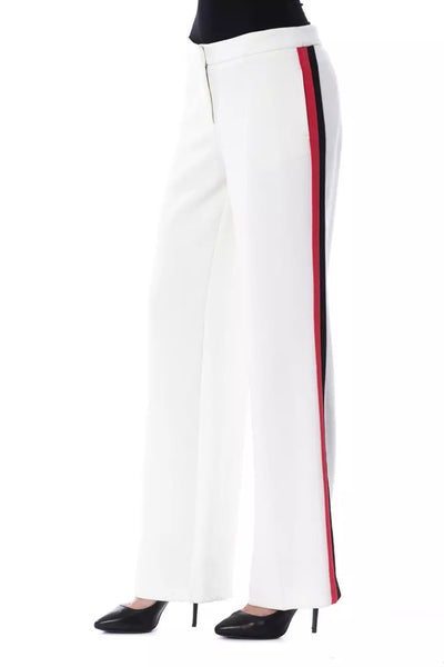 BYBLOS White Polyester Women's Pant