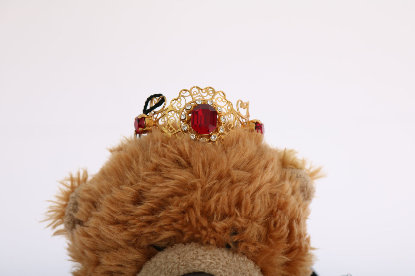 Dolce &amp; Gabbana Teddybeer Gouden Kristallen Kroon Tiara Diadeem Haarband