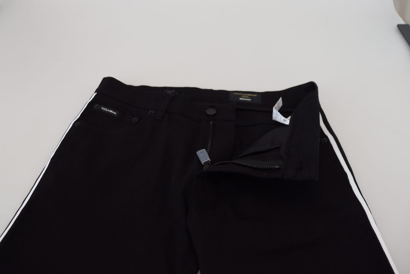 Dolce &amp; Gabbana zwarte katoenen DG Crown heren denim jeans