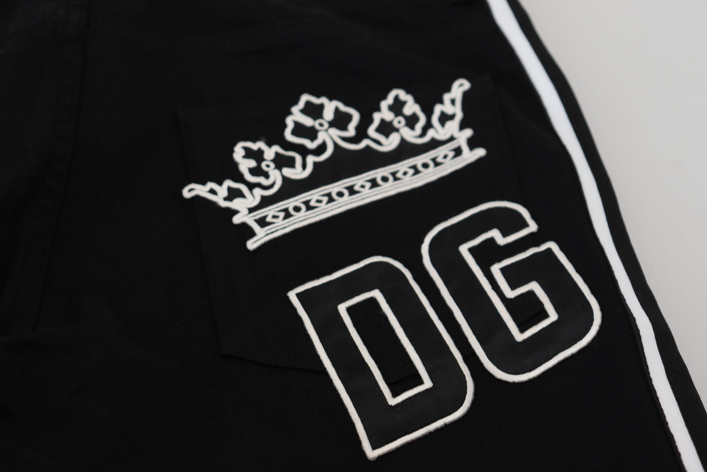 Dolce &amp; Gabbana zwarte katoenen DG Crown heren denim jeans