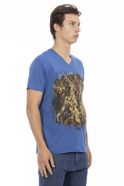 Trussardi Action Blauw Katoenen Heren T-shirt