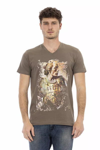 Trussardi Action Brown Cotton Men's T-Shirt