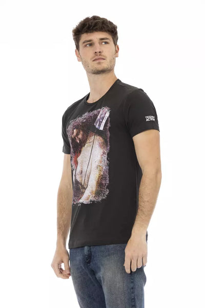 Trussardi Action Zwart Katoenen Heren T-shirt