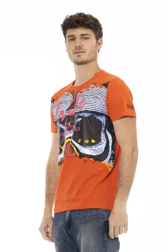 Trussardi Action Oranje Katoenen Heren T-shirt