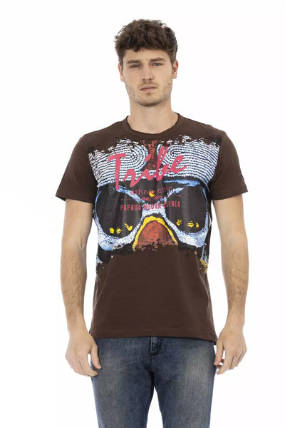 Trussardi Action Bruin Katoenen Heren T-shirt