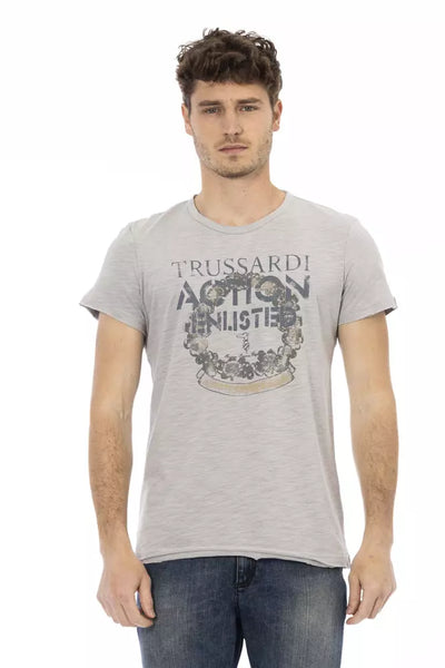 Trussardi Action Grijs Katoenen Heren T-shirt