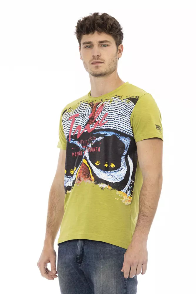 Trussardi Action Groen Katoenen Heren T-shirt