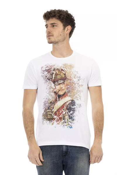 Trussardi Action Wit Katoenen Heren T-shirt