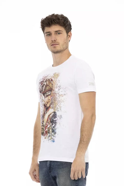 Trussardi Action Wit Katoenen Heren T-shirt