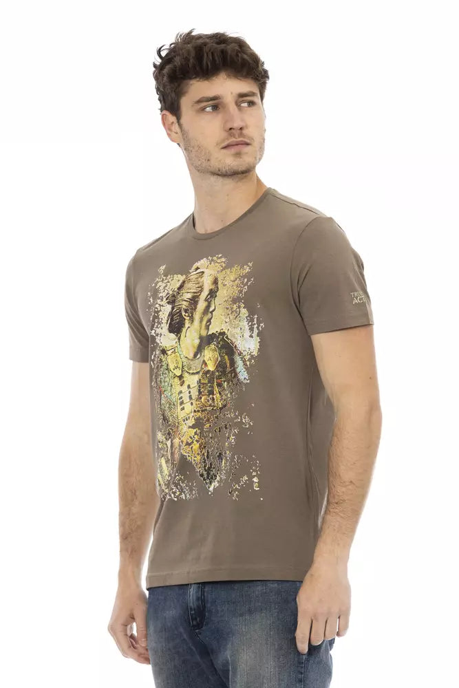 Trussardi Action Bruin Katoenen Heren T-shirt