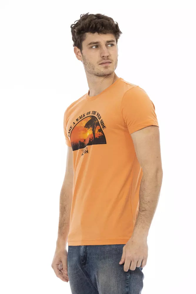 Trussardi Action Oranje Katoenen Heren T-shirt