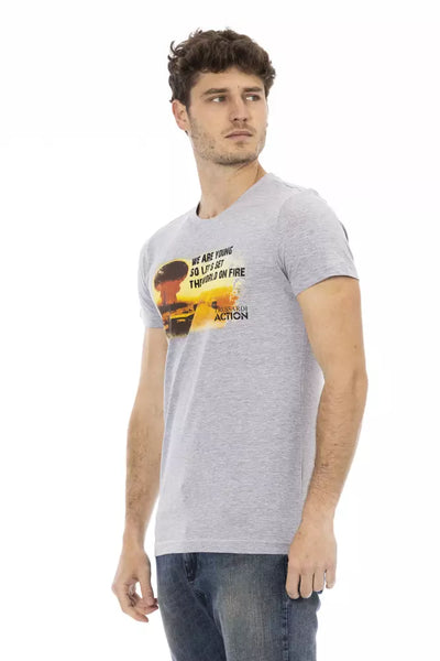 Trussardi Action Grijs Katoenen Heren T-shirt
