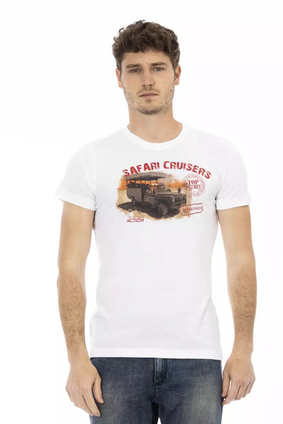 Trussardi Action Wit Katoenen Heren T-shirt