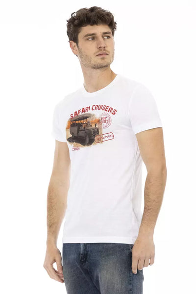 Trussardi Action Wit Katoenen Heren T-shirt