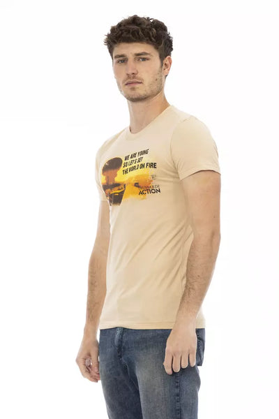 Trussardi Action Beige Katoenen Heren T-shirt