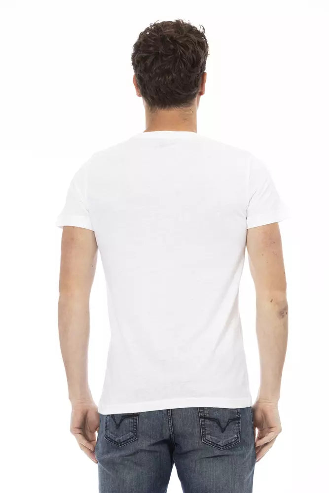 T-shirt Trussardi Action en coton blanc pour homme