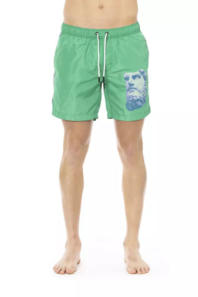 Bikkembergs Groene Polyester Heren Zwemshort