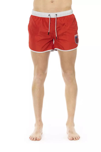 Bikkembergs Rode Polyester Heren Zwembroek