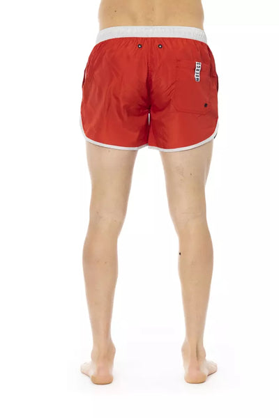 Bikkembergs Rode Polyester Heren Zwembroek