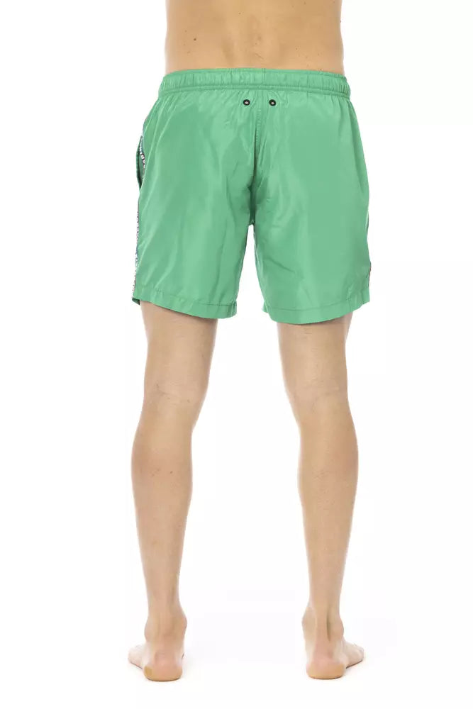 Bikkembergs Groene Polyester Heren Zwemshort