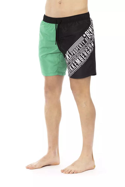Bikkembergs Groene Polyester Heren Zwemshort