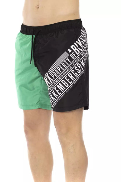Bikkembergs Groene Polyester Heren Zwemshort