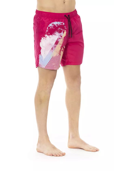 Bikkembergs Fuchsia Polyester Heren Zwembroek