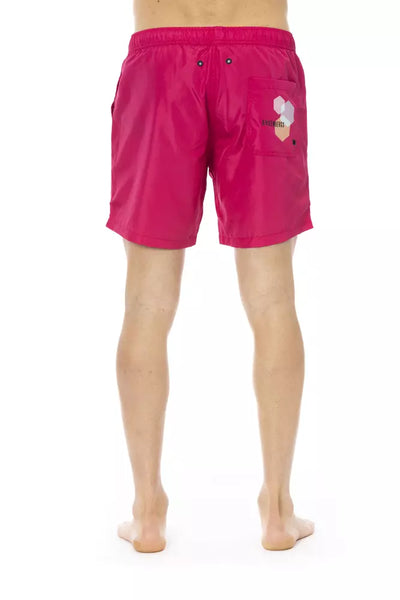 Bikkembergs Fuchsia Polyester Heren Zwembroek