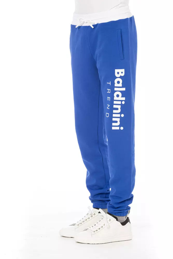 Pantalon de sport pour homme en coton bleu tendance Baldinini