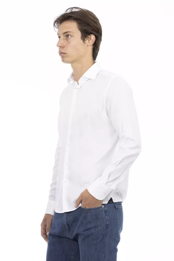 Chemise homme en coton blanc tendance Baldinini