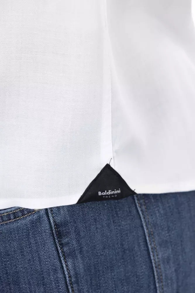 Chemise homme en coton blanc tendance Baldinini