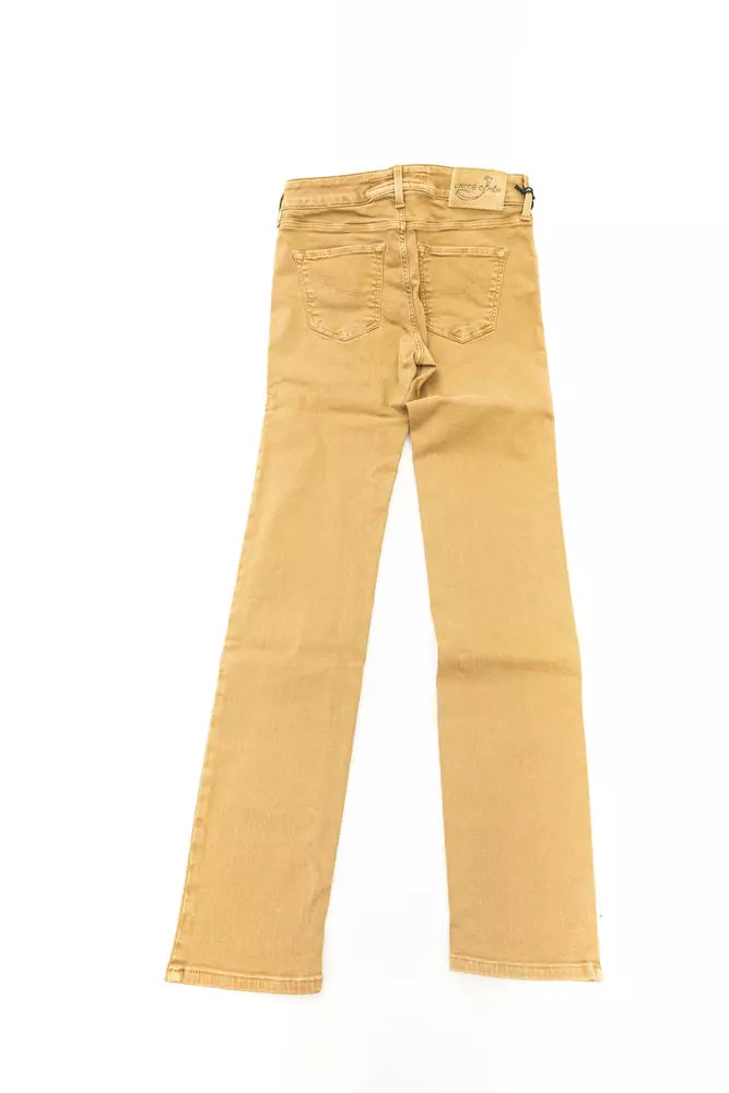 Jacob Cohen beige katoenen damesjeans
