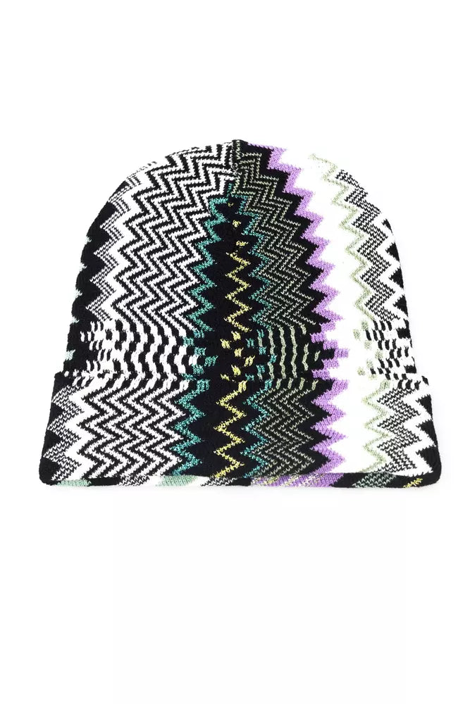 Chapeau femme en laine multicolore Missoni