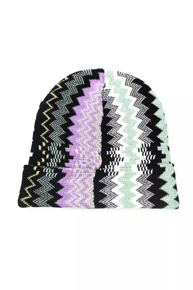 Chapeau femme en laine multicolore Missoni