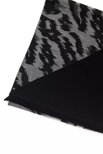 Écharpe Cavalli Class en laine grise pour homme