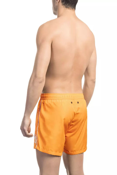 Bikkembergs oranje polyester heren zwemshort