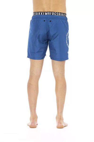 Bikkembergs Blauwe Polyester Heren Zwembroek