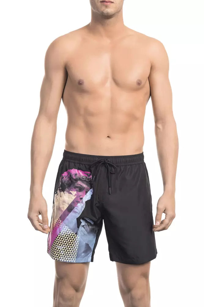 Bikkembergs Zwarte Polyester Heren Zwembroek