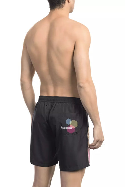 Bikkembergs Zwarte Polyester Heren Zwembroek